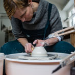 Juliet Macleod in her studio 2018